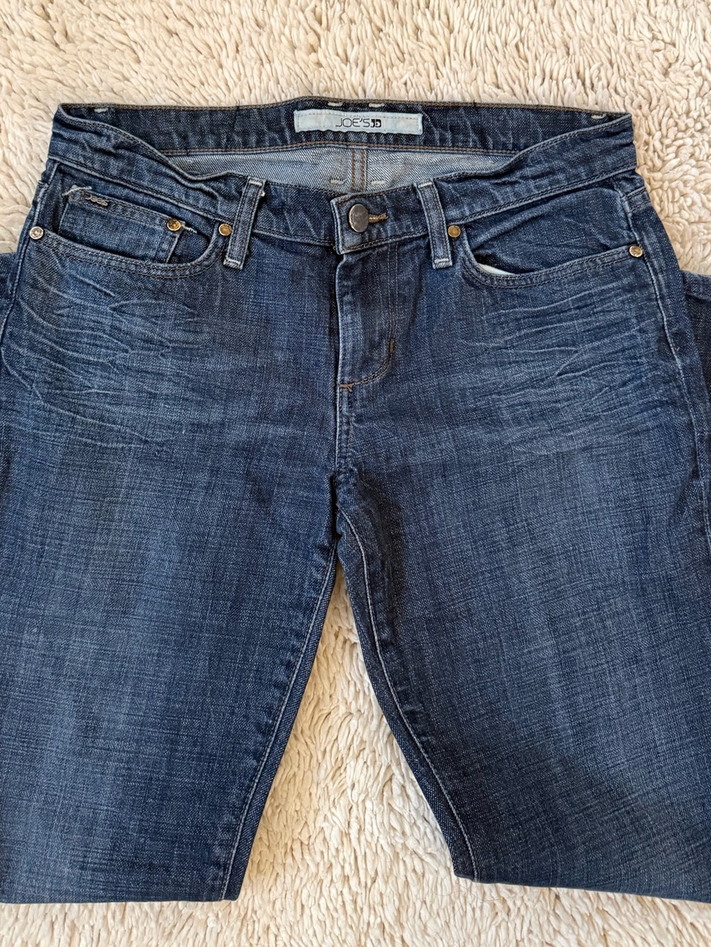 Joe's Jeans Straight Leg Dark Blue Denim